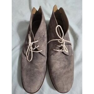 Cole Haan Grey Wash Distressed Leather Chukka Boots Size‎ 12M